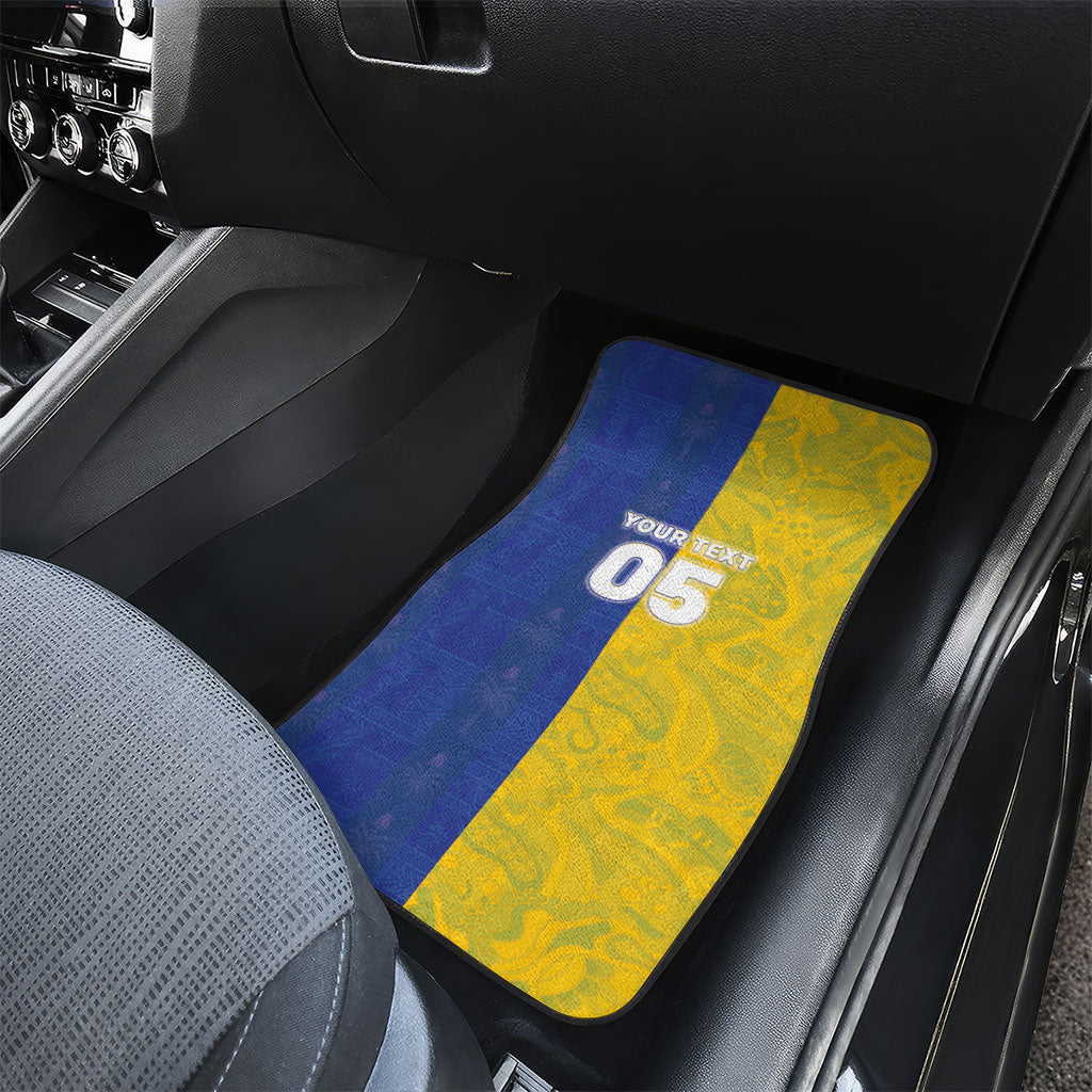 Custom Brazil And Haiti Football Car Mats Jaguar With Kanson Wouj Special Style