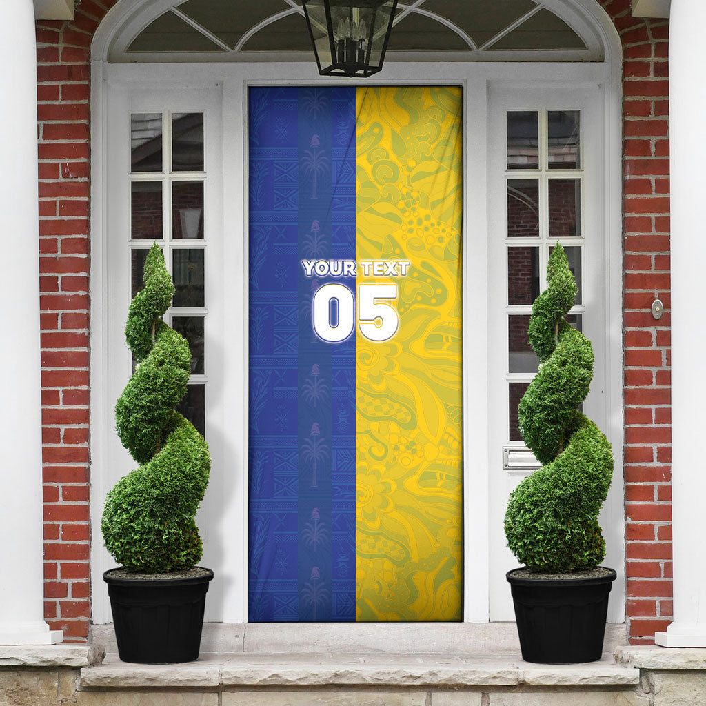 Custom Brazil And Haiti Football Door Cover Jaguar With Kanson Wouj Special Style