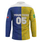Custom Brazil And Haiti Football Hockey Jersey Jaguar With Kanson Wouj Special Style