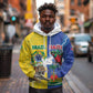 Custom Brazil And Haiti Football Hoodie Jaguar With Kanson Wouj Special Style