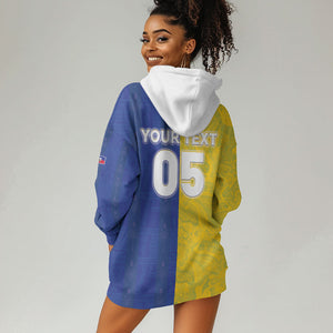 Custom Brazil And Haiti Football Hoodie Dress Jaguar With Kanson Wouj Special Style