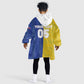 Custom Brazil And Haiti Football Kid Wearable Blanket Hoodie Jaguar With Kanson Wouj Special Style