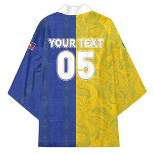 Custom Brazil And Haiti Football Kimono Jaguar With Kanson Wouj Special Style