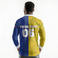 Custom Brazil And Haiti Football Long Sleeve Polo Shirt Jaguar With Kanson Wouj Special Style