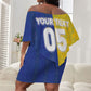 Custom Brazil And Haiti Football Off Shoulder Short Dress Jaguar With Kanson Wouj Special Style