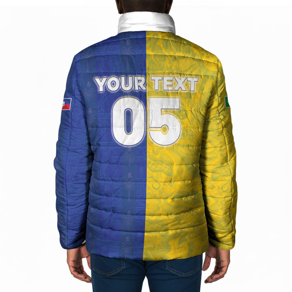 Custom Brazil And Haiti Football Padded Jacket Jaguar With Kanson Wouj Special Style