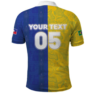 Custom Brazil And Haiti Football Polo Shirt Jaguar With Kanson Wouj Special Style
