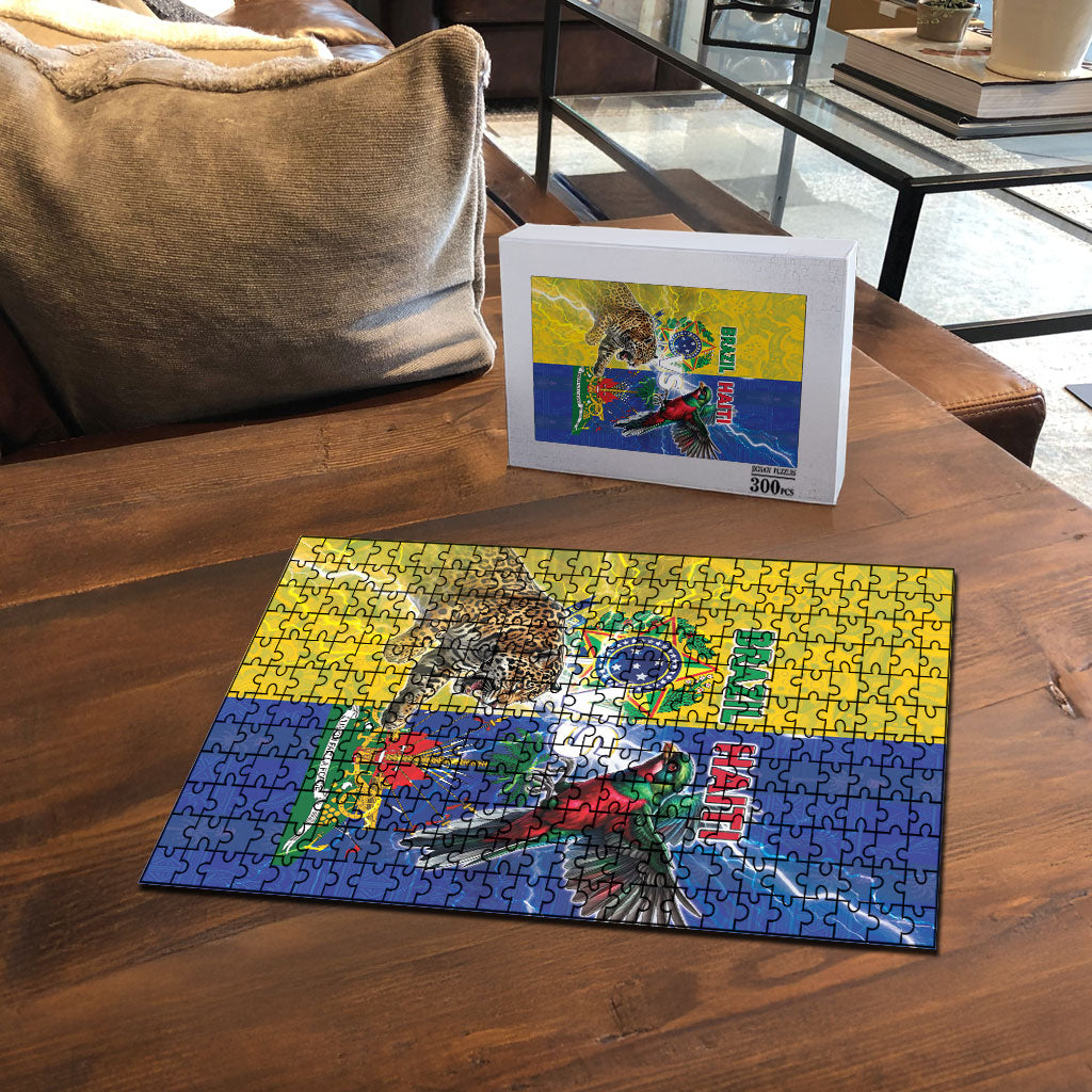 Brazil And Haiti Football Puzzle Jaguar With Kanson Wouj Special Style