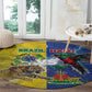Brazil And Haiti Football Round Carpet Jaguar With Kanson Wouj Special Style