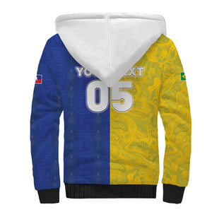 Custom Brazil And Haiti Football Sherpa Hoodie Jaguar With Kanson Wouj Special Style