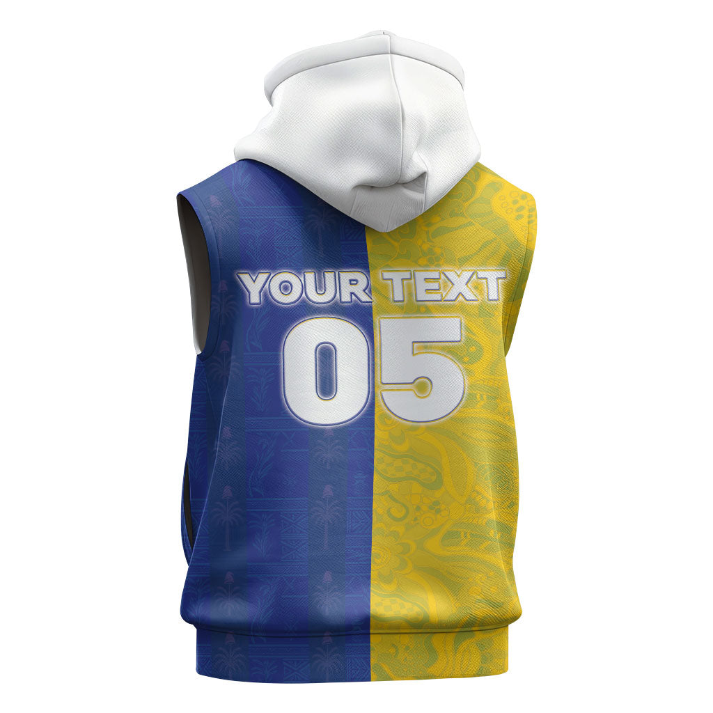 Custom Brazil And Haiti Football Sleeveless Hoodie Jaguar With Kanson Wouj Special Style