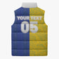 Custom Brazil And Haiti Football Sleeveless Puffer Jacket Jaguar With Kanson Wouj Special Style