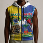 Custom Brazil And Haiti Football Sleeveless Zip Hoodie Jaguar With Kanson Wouj Special Style