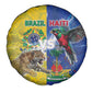 Brazil And Haiti Football Spare Tire Cover Jaguar With Kanson Wouj Special Style