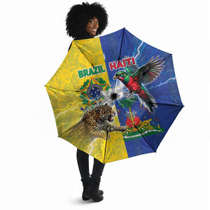 Brazil And Haiti Football Umbrella Jaguar With Kanson Wouj Special Style
