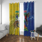 Brazil And Haiti Football Window Curtain Jaguar With Kanson Wouj Special Style