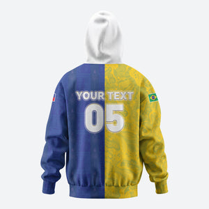 Custom Brazil And Haiti Football Zip Hoodie Jaguar With Kanson Wouj Special Style