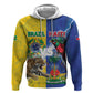 Custom Brazil And Haiti Football Zip Hoodie Jaguar With Kanson Wouj Special Style