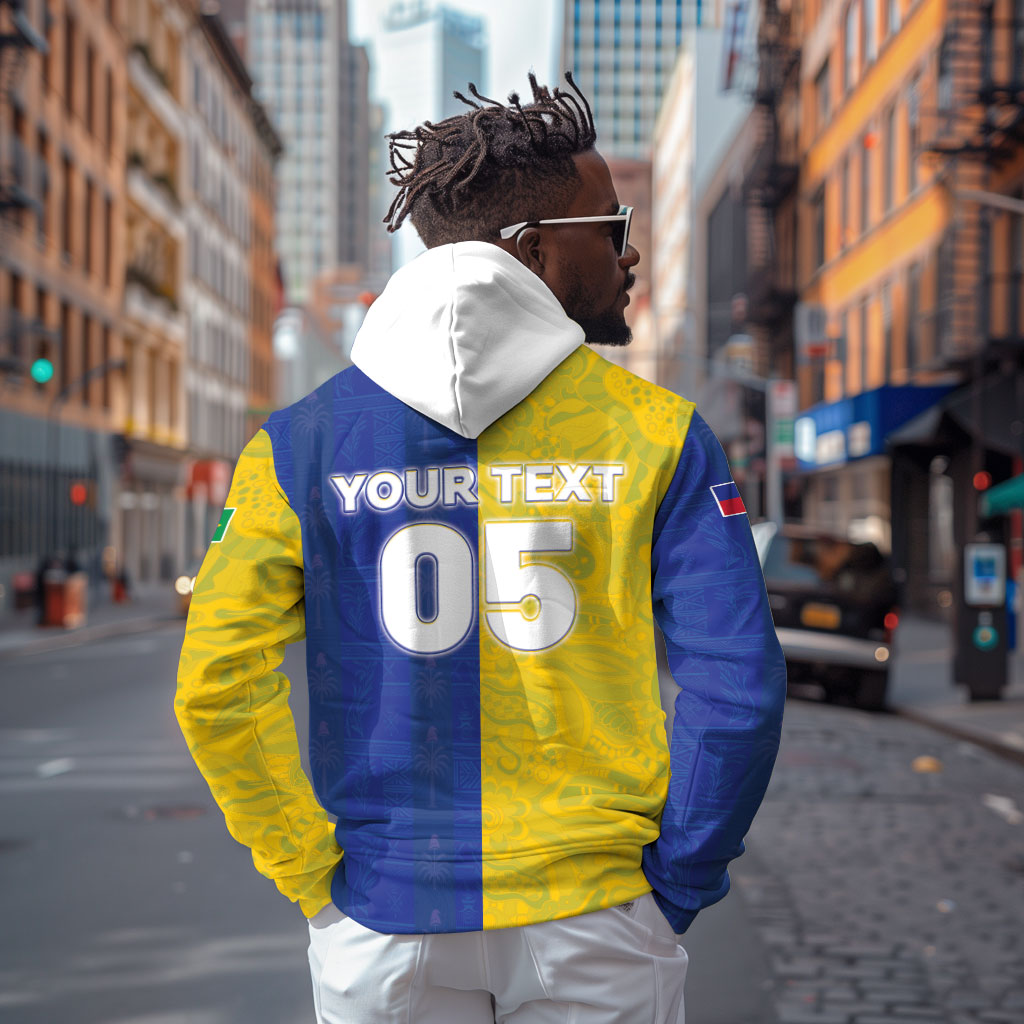 Custom Brazil And Haiti Football Zip Hoodie Jaguar With Kanson Wouj Special Style