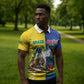 Custom Brazil And Haiti Football Zipper Polo Shirt Jaguar With Kanson Wouj Special Style