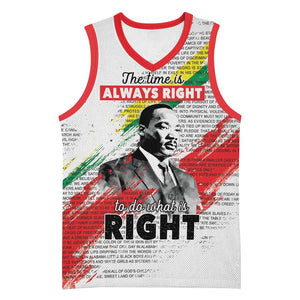 Martin Luther King Basketball Jersey Honoring The Legacy White Version - African Pride