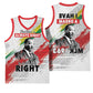 Martin Luther King Basketball Jersey Honoring The Legacy White Version - African Pride