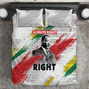 Martin Luther King Bedding Set Honoring The Legacy White Version
