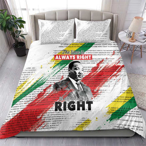 Martin Luther King Bedding Set Honoring The Legacy White Version