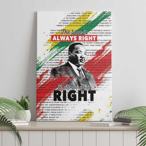 Martin Luther King Canvas Wall Art Honoring The Legacy White Version