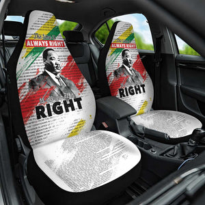 Martin Luther King Car Seat Cover Honoring The Legacy White Version