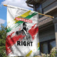 Martin Luther King Garden Flag Honoring The Legacy White Version