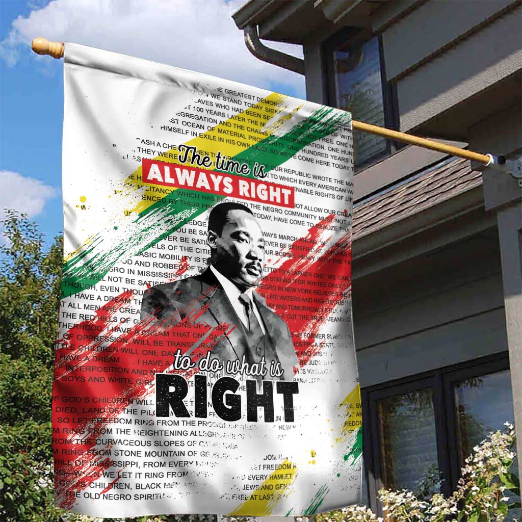 Martin Luther King Garden Flag Honoring The Legacy White Version