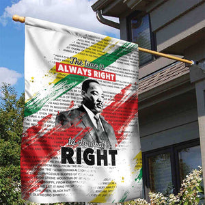 Martin Luther King Garden Flag Honoring The Legacy White Version