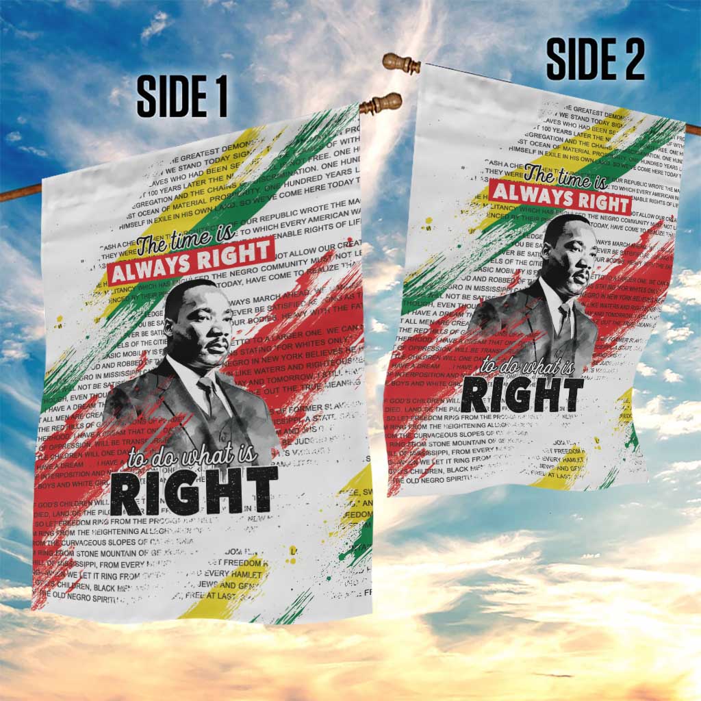 Martin Luther King Garden Flag Honoring The Legacy White Version