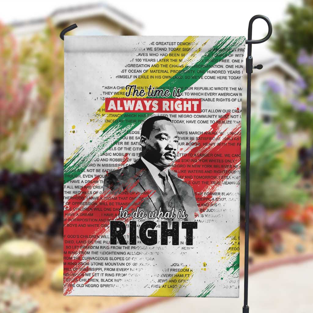 Martin Luther King Garden Flag Honoring The Legacy White Version