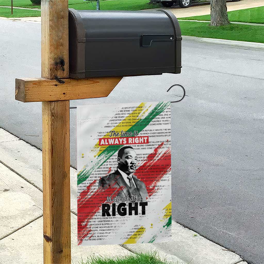 Martin Luther King Garden Flag Honoring The Legacy White Version