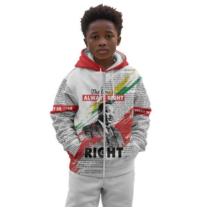 Martin Luther King Kid Hoodie Honoring The Legacy White Version