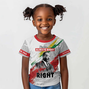 Martin Luther King Kid T shirt Honoring The Legacy White Version
