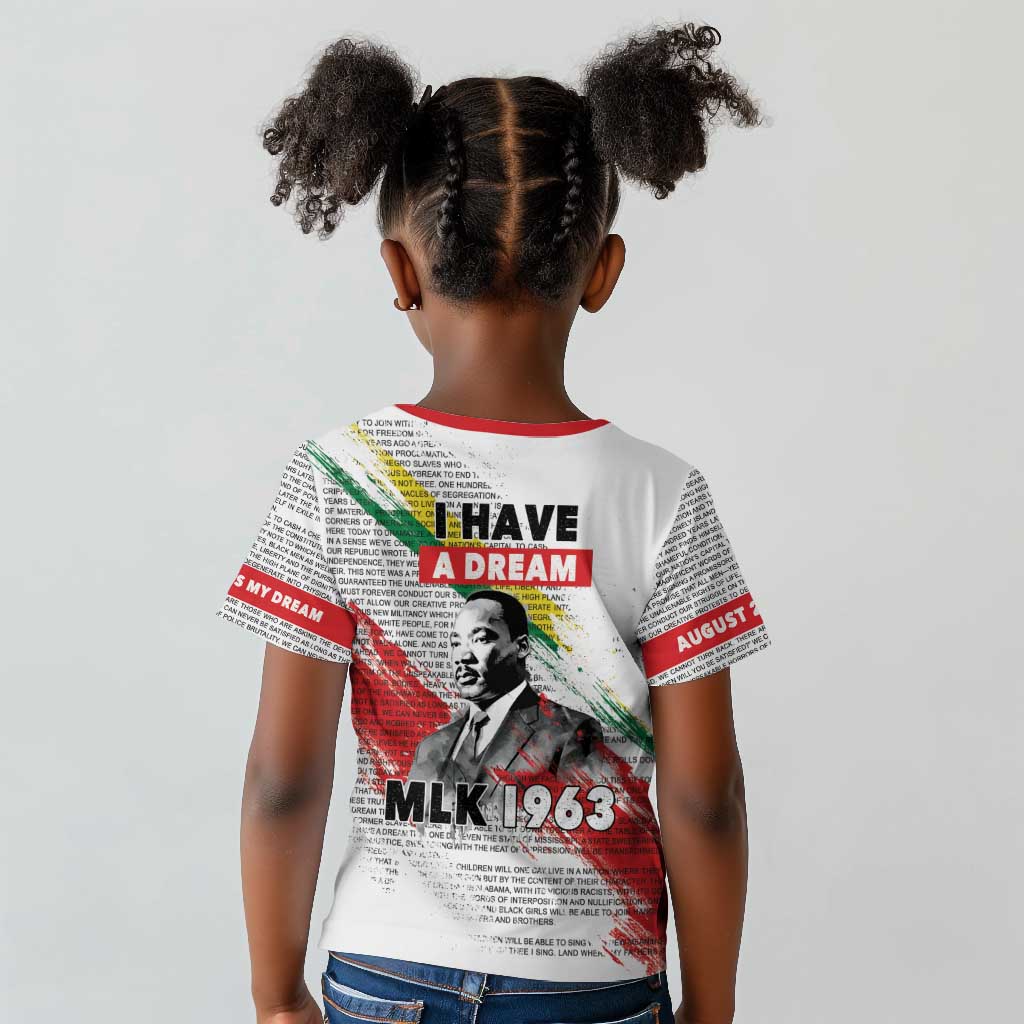 Martin Luther King Kid T shirt Honoring The Legacy White Version