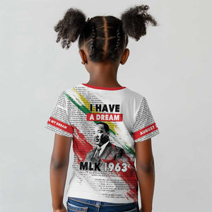 Martin Luther King Kid T shirt Honoring The Legacy White Version