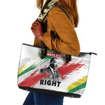 Martin Luther King Leather Tote Bag Honoring The Legacy White Version