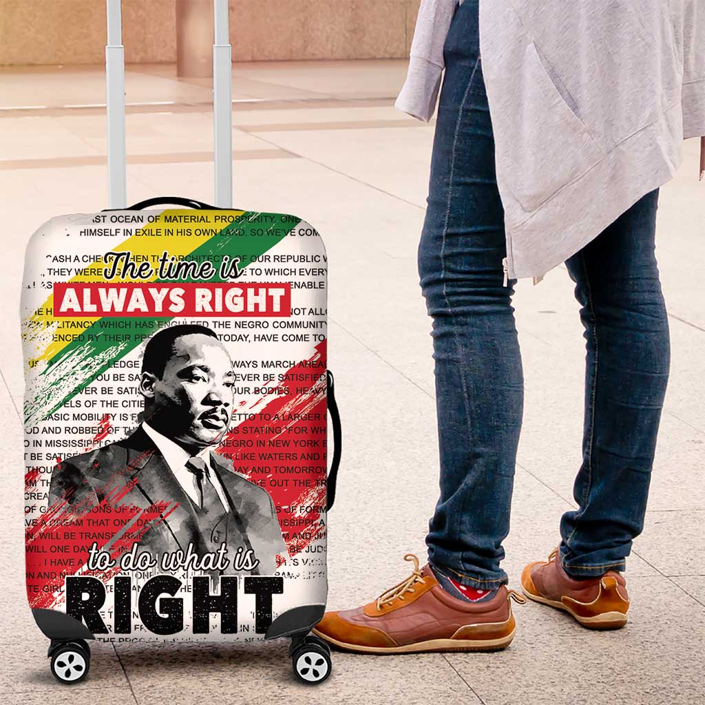 Martin Luther King Luggage Cover Honoring The Legacy White Version