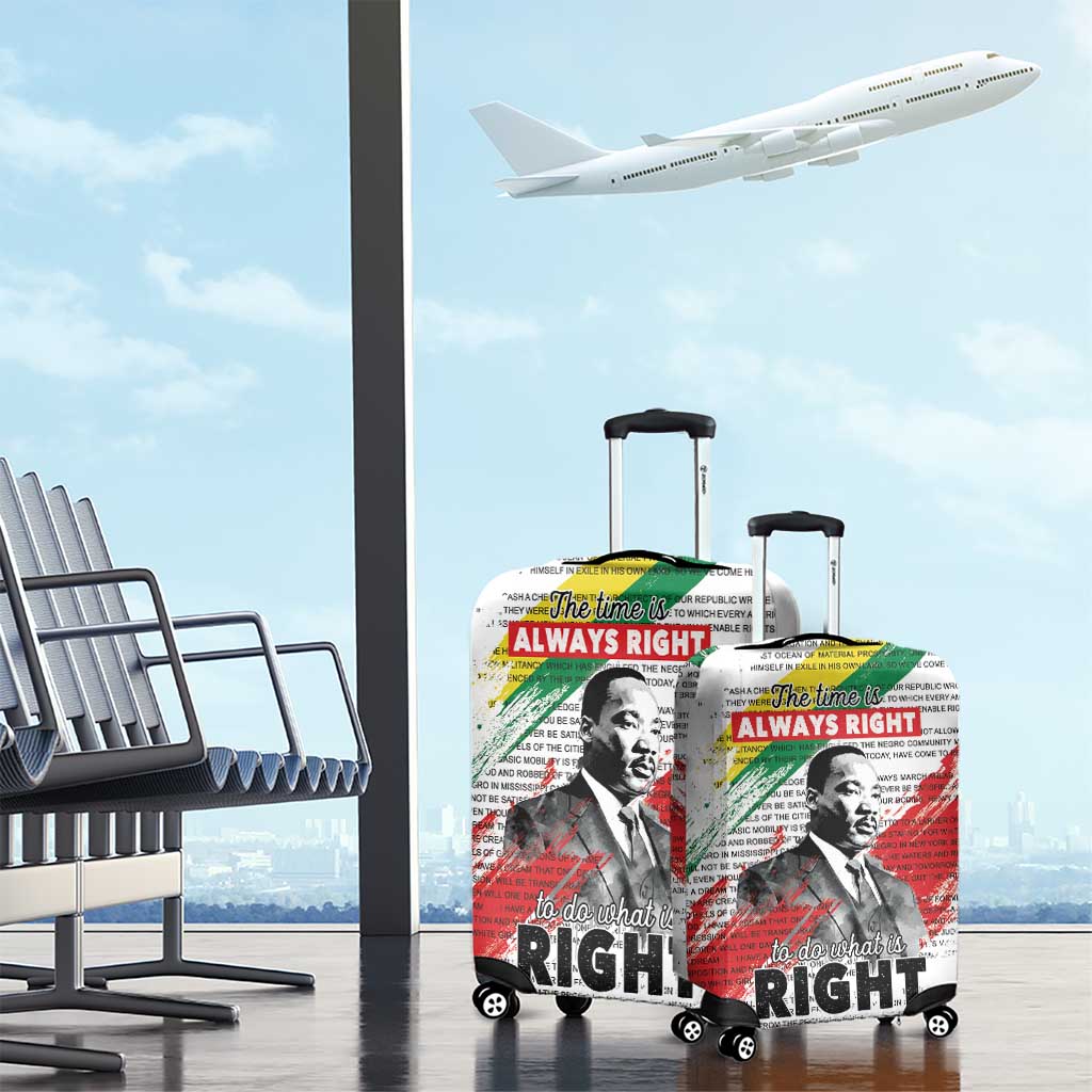 Martin Luther King Luggage Cover Honoring The Legacy White Version