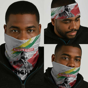 Martin Luther King Neck Gaiter Honoring The Legacy White Version LT05