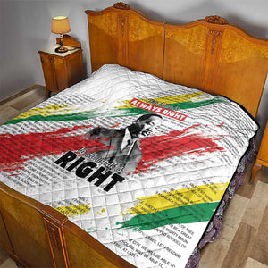 Martin Luther King Quilt Honoring The Legacy White Version