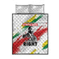 Martin Luther King Quilt Bed Set Honoring The Legacy White Version