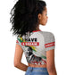 Martin Luther King Raglan Cropped T shirt Honoring The Legacy White Version