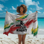 Martin Luther King Sarong Honoring The Legacy White Version