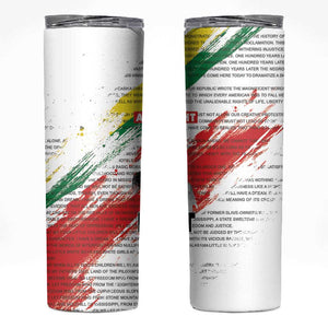 Martin Luther King Skinny Tumbler Honoring The Legacy White Version