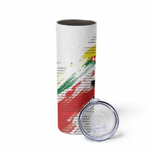Martin Luther King Skinny Tumbler Honoring The Legacy White Version